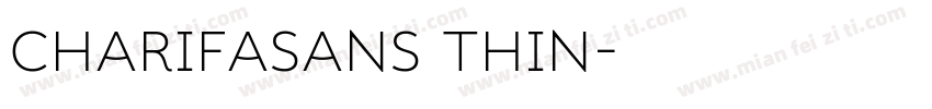 CharifaSans Thin字体转换